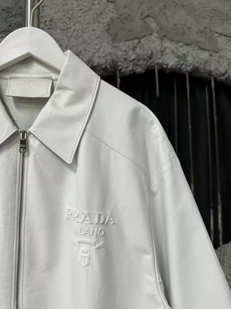Prada Prada Short Sleeve Lambskin Jacket Size US M / EU 48-50 / 2 - 3 Thumbnail