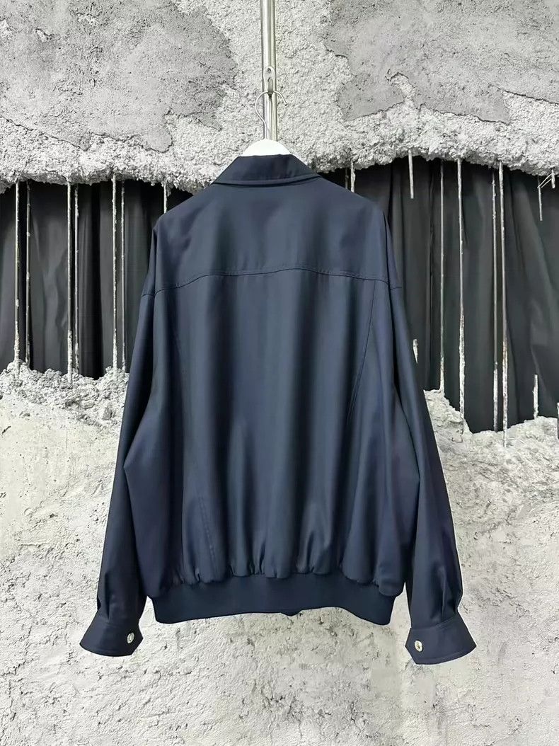 Miu Miu Miumiu Navy Blue Jacket with Zip Closure Size US M / EU 48-50 / 2 - 2 Thumbnail