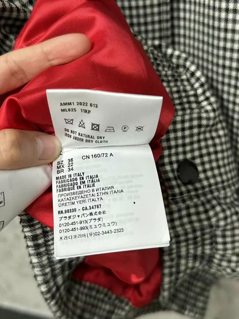 Miu Miu Miumiu Houndstooth Jacket Size US S / EU 44-46 / 1 - 5 Thumbnail