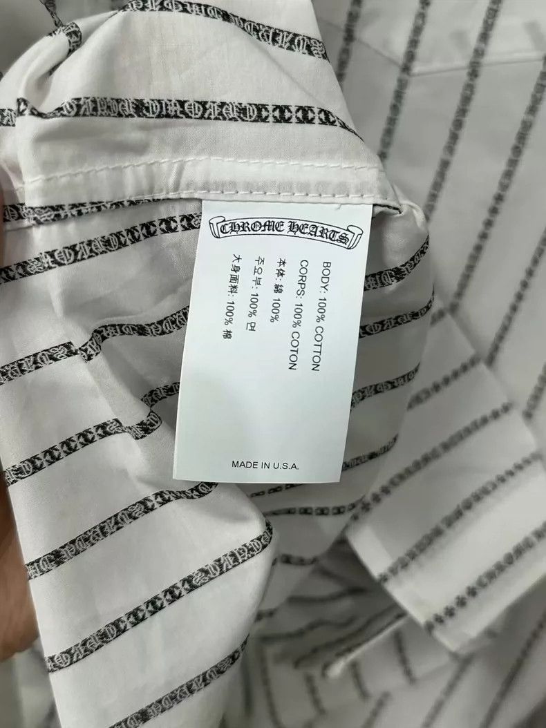 Chrome Hearts Chrome Hearts Long Sleeve Striped Shirt Size US M / EU 48-50 / 2 - 5 Thumbnail