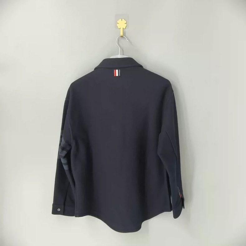Thom Browne Thom Browne Striped Detail Long Sleeve Shirt Size US M / EU 48-50 / 2 - 2 Thumbnail