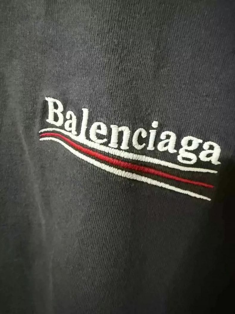 Balenciaga Balenciaga Gray Short Sleeve T-Shirt with Logo Size US M / EU 48-50 / 2 - 3 Thumbnail