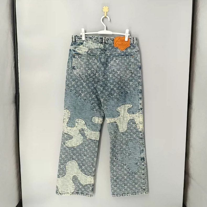 Louis Vuitton Louis Vuitton Nigo Deconstructed Denim Pants Size US 34 / EU 50 - 2 Thumbnail
