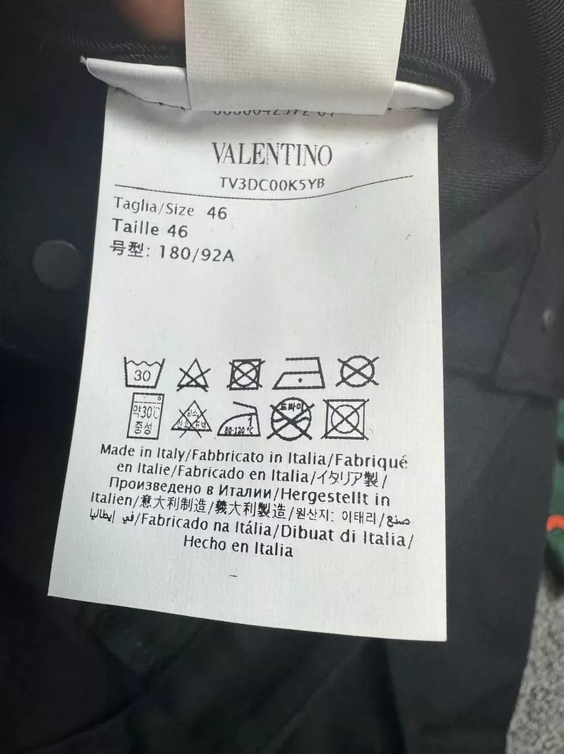 Valentino Valentino Black Logo Denim Jacket 46 Size Size US L / EU 52-54 / 3 - 4 Thumbnail