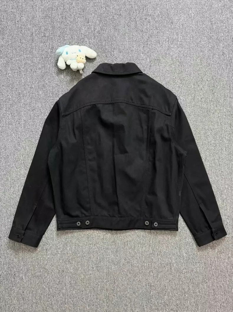 Valentino Valentino Black Logo Denim Jacket 46 Size Size US L / EU 52-54 / 3 - 2 Thumbnail