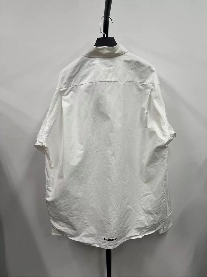 Balenciaga Balenciaga Embroidered Logo Long Sleeve Shirt Size US M / EU 48-50 / 2 - 2 Thumbnail
