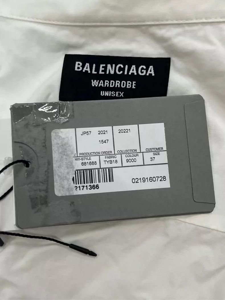 Balenciaga Balenciaga Embroidered Logo Long Sleeve Shirt Size US M / EU 48-50 / 2 - 4 Thumbnail