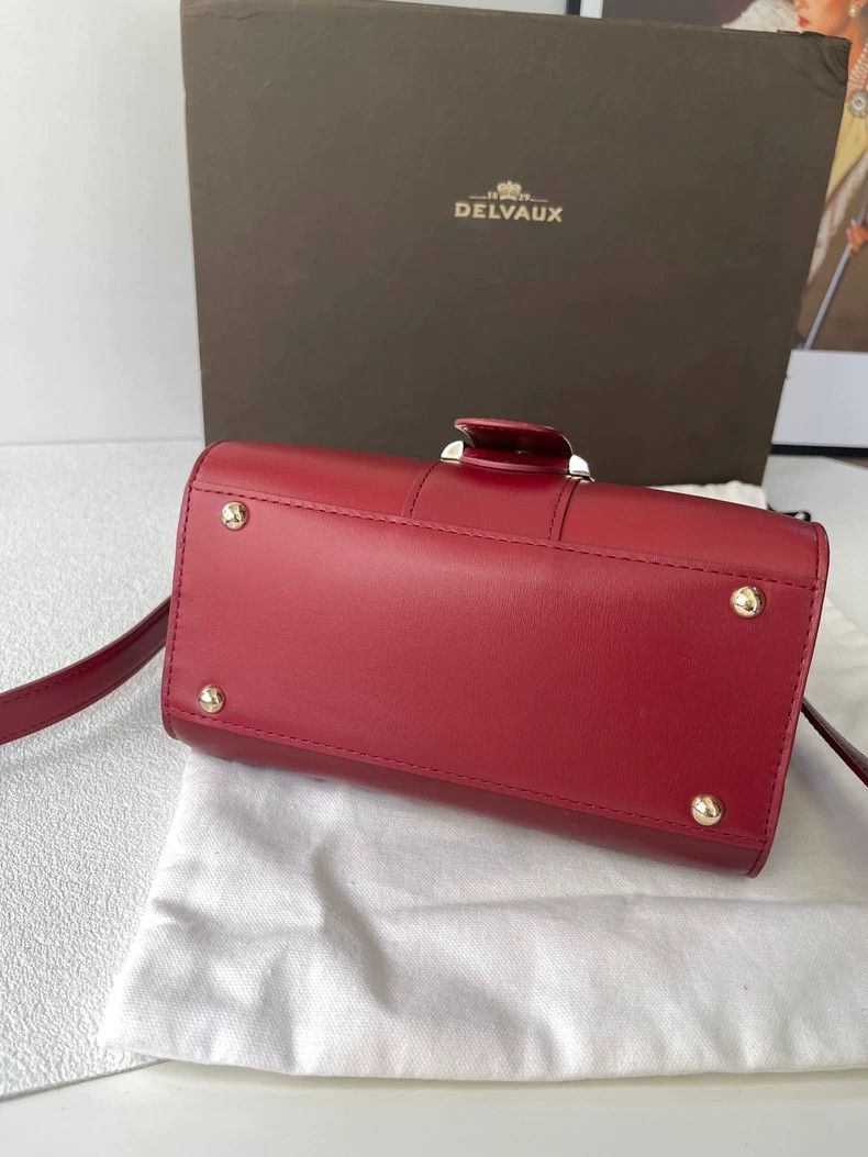 Delvaux Delvaux Mini Brillant Wine Red Handbag Size ONE SIZE - 6 Thumbnail