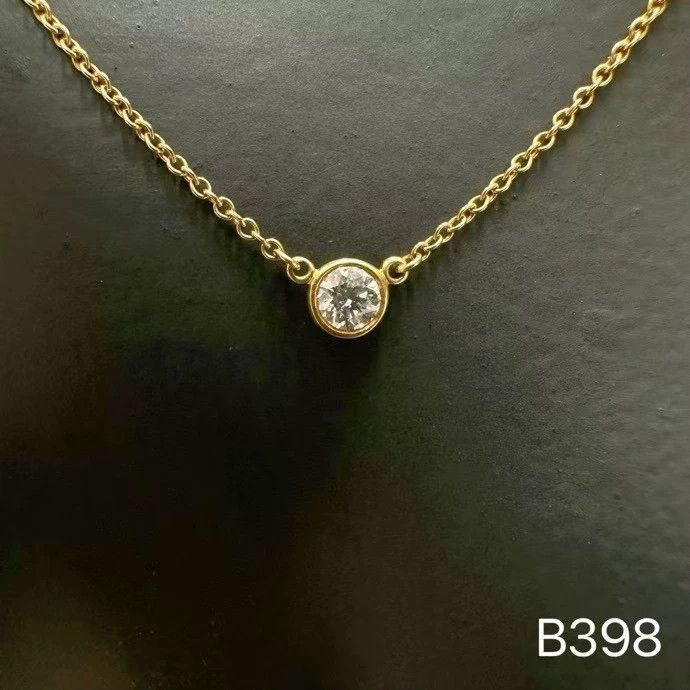 Tiffany & Co. Tiffany Single Diamond Necklace 40cm Chain Size ONE SIZE - 3 Thumbnail