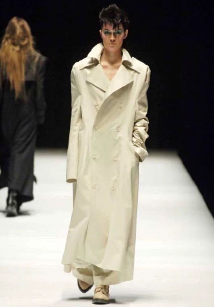 Yohji Yamamoto Stunning Light Beige Long Coat by Yohji Yamamoto-dmc Size US M / EU 48-50 / 2 - 5 Thumbnail