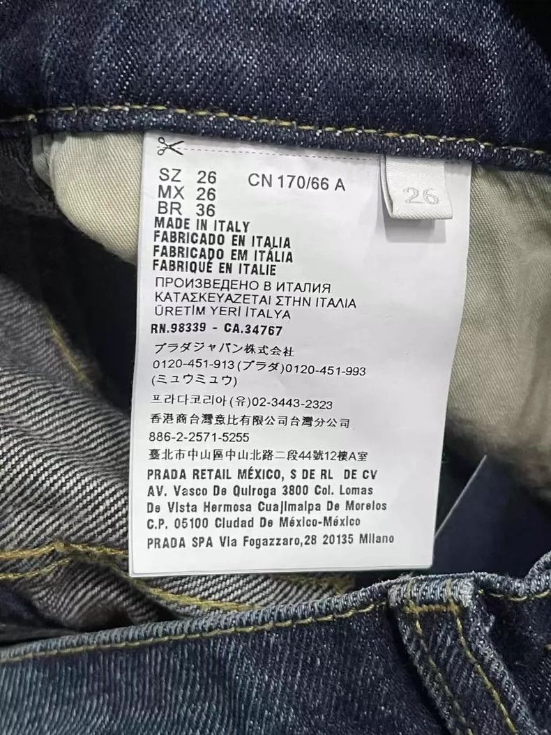 Prada Prada Metallic Triangle Denim Pants-dmc Size US 26 / EU 42 - 7 Thumbnail