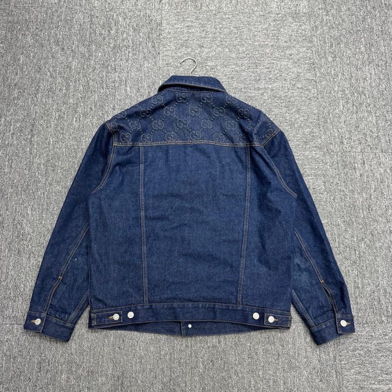 Gucci Gucci Embossed Denim Jacket for Men-dmc Size US L / EU 52-54 / 3 - 4 Thumbnail