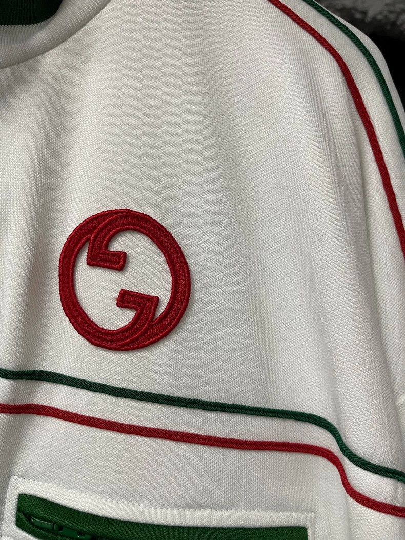 Gucci Gucci Red Green Stripe Logo Jacket-dmc Size US L / EU 52-54 / 3 - 5 Thumbnail