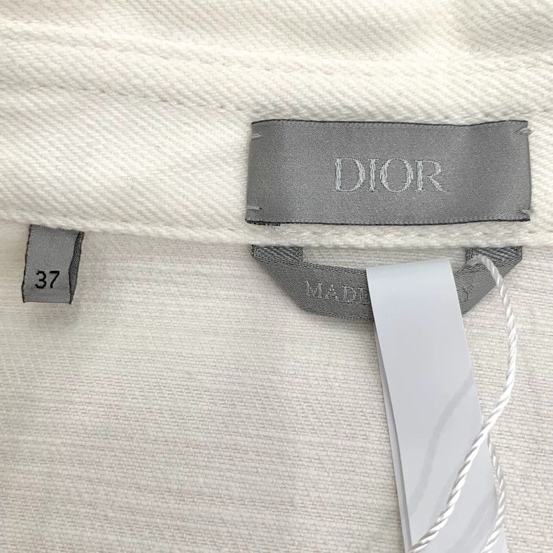 Dior White Embroidered Cotton Long Sleeve Shirt-dmc Size US M / EU 48-50 / 2 - 5 Thumbnail