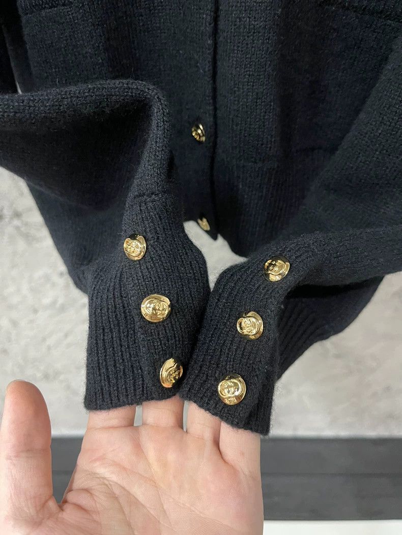 Gucci Gucci Gold Button Wool Cardigan-dmc Size US M / EU 48-50 / 2 - 5 Thumbnail