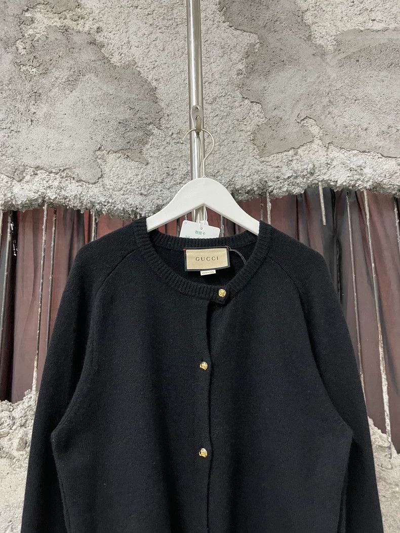 Gucci Gucci Gold Button Wool Cardigan-dmc Size US M / EU 48-50 / 2 - 3 Thumbnail
