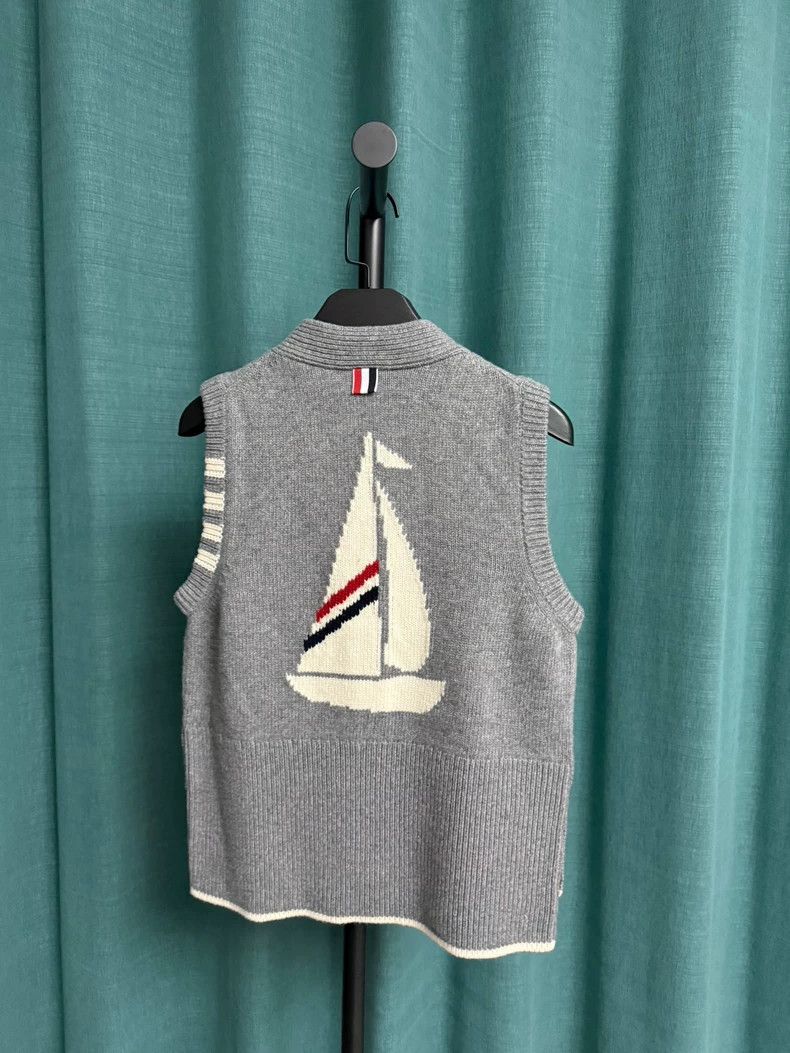 Thom Browne Thom Browne Knitted Vest Cardigan-dmc Size US M / EU 48-50 / 2 - 2 Thumbnail