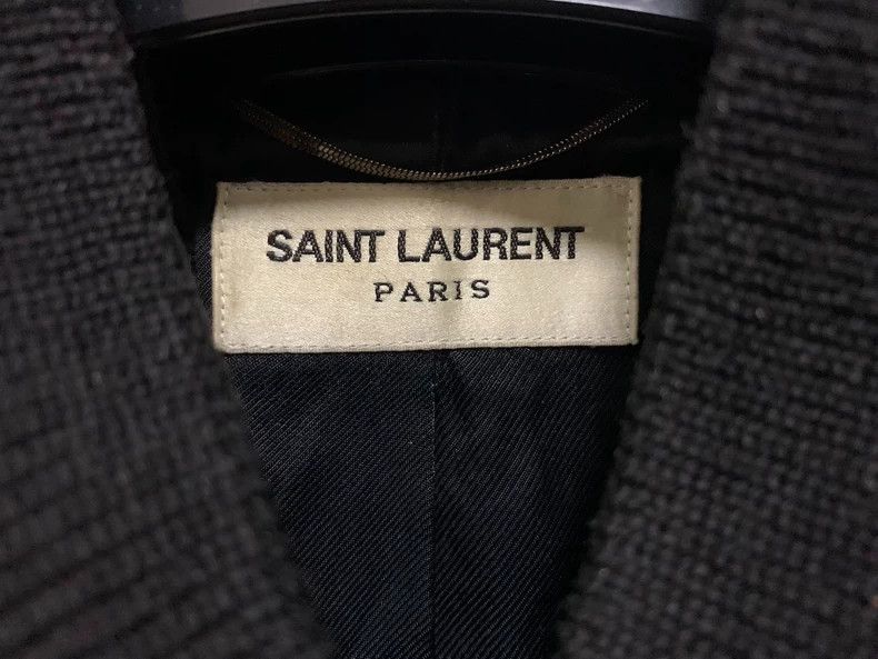 Saint Laurent Paris Saint Laurent Black and White Baseball Jacket-dmc Size US L / EU 52-54 / 3 - 3 Thumbnail