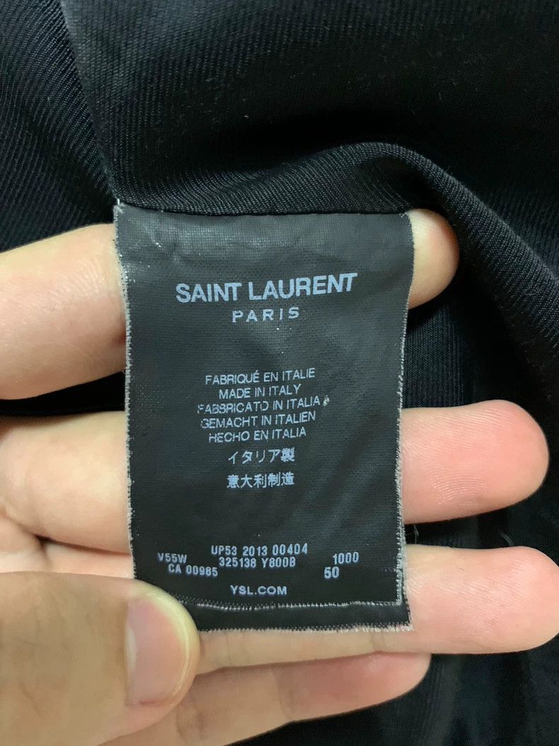 Saint Laurent Paris Saint Laurent Black and White Baseball Jacket-dmc Size US L / EU 52-54 / 3 - 4 Thumbnail