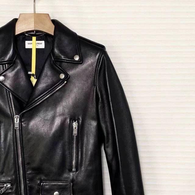 Yves Saint Laurent Classic Black Leather Motorcycle Jacket-dmc Size US L / EU 52-54 / 3 - 6 Thumbnail