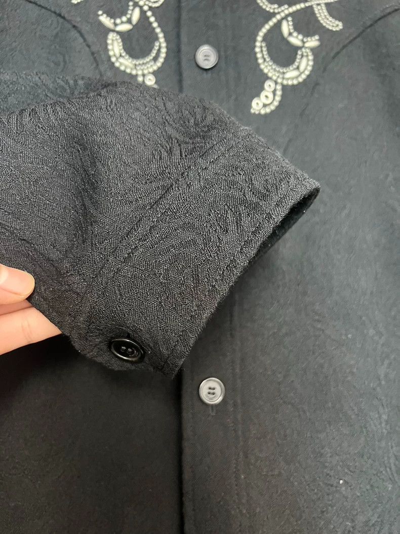 Saint Laurent Paris Saint Laurent Black Wool Jacket with Embellishments-dmc Size US XXL / EU 58 / 5 - 5 Thumbnail