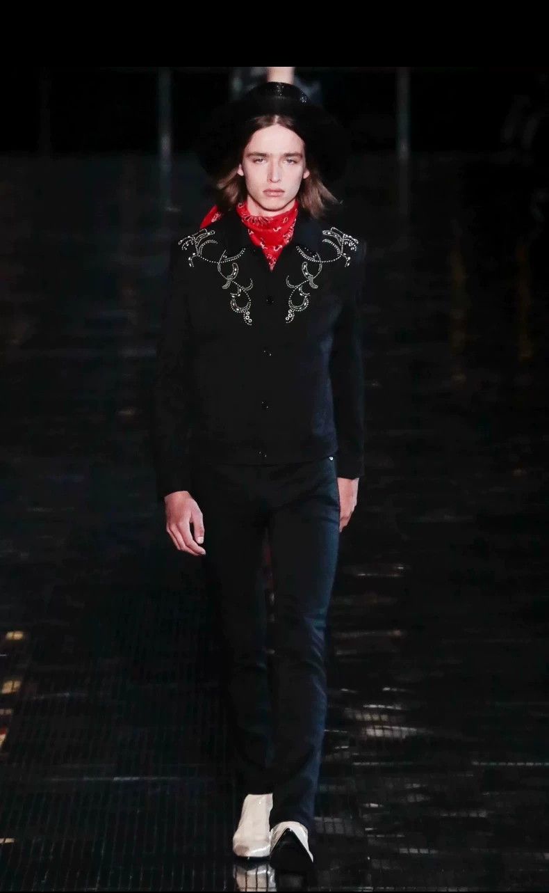 Saint Laurent Paris Saint Laurent Black Wool Jacket with Embellishments-dmc Size US XXL / EU 58 / 5 - 8 Thumbnail