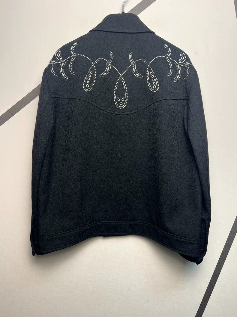 Saint Laurent Paris Saint Laurent Black Wool Jacket with Embellishments-dmc Size US XXL / EU 58 / 5 - 2 Thumbnail