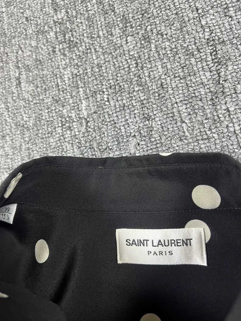 Saint Laurent Paris Saint Laurent Polka Dot Silk Shirt-dmc Size US M / EU 48-50 / 2 - 4 Thumbnail