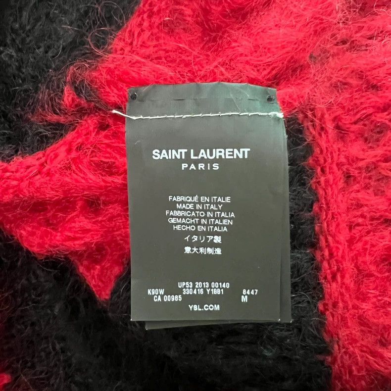 Saint Laurent Paris Saint Laurent Red Black Stripe Sweater-dmc Size US M / EU 48-50 / 2 - 4 Thumbnail