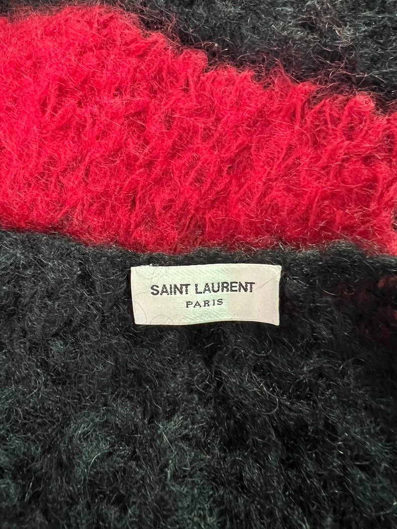 Saint Laurent Paris Saint Laurent Red Black Stripe Sweater-dmc Size US M / EU 48-50 / 2 - 3 Thumbnail
