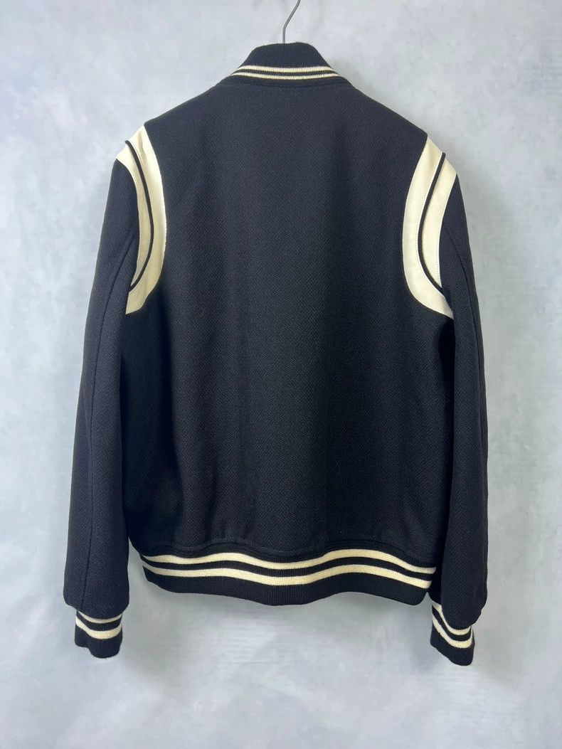 Saint Laurent Paris Saint Laurent Black and White Varsity Jacket-dmc Size US L / EU 52-54 / 3 - 2 Thumbnail