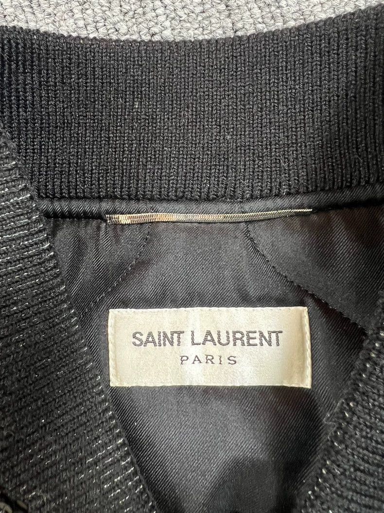 Saint Laurent Paris Saint Laurent Black Sequined Bomber Jacket-dmc Size US L / EU 52-54 / 3 - 3 Thumbnail