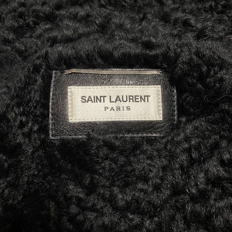 Saint Laurent Paris Saint Laurent Shearling Pilot Leather Jacket-dmc Size US L / EU 52-54 / 3 - 3 Thumbnail
