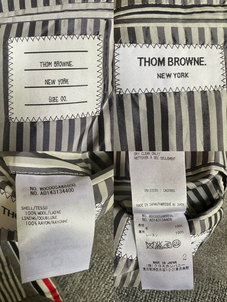 Thom Browne Thom Browne Grey Wool Overcoat-dmc Size US M / EU 48-50 / 2 - 7 Thumbnail