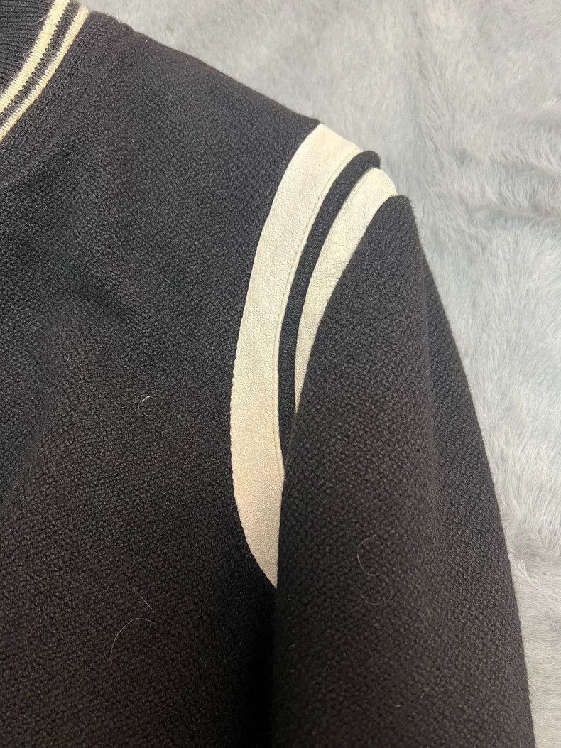 Saint Laurent Paris Saint Laurent Wool Baseball Jacket Black White-dmc Size US L / EU 52-54 / 3 - 5 Thumbnail