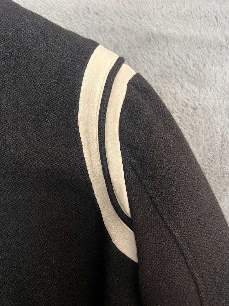 Saint Laurent Paris Saint Laurent Wool Baseball Jacket Black White-dmc Size US L / EU 52-54 / 3 - 7 Thumbnail