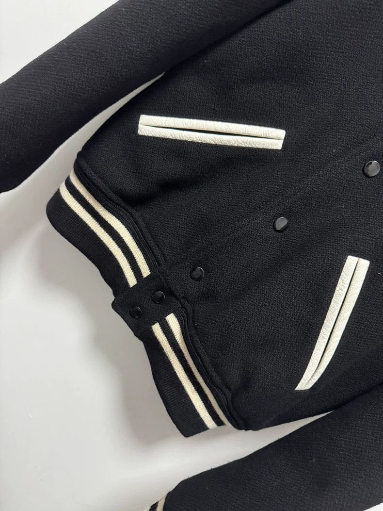 Saint Laurent Paris Saint Laurent Black and White Baseball Jacket-dmc Size US XL / EU 56 / 4 - 3 Thumbnail