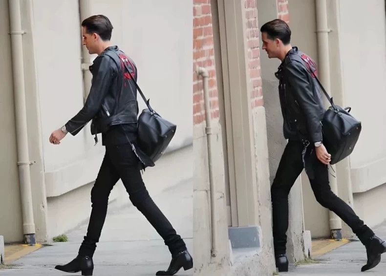 Saint Laurent Paris Saint Laurent Leather Jacket with Embroidery-dmc Size US L / EU 52-54 / 3 - 6 Thumbnail
