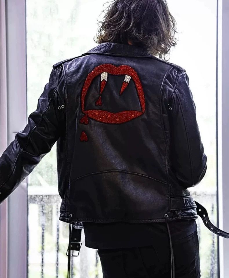 Saint Laurent Paris Saint Laurent Leather Jacket with Embroidery-dmc Size US L / EU 52-54 / 3 - 7 Thumbnail