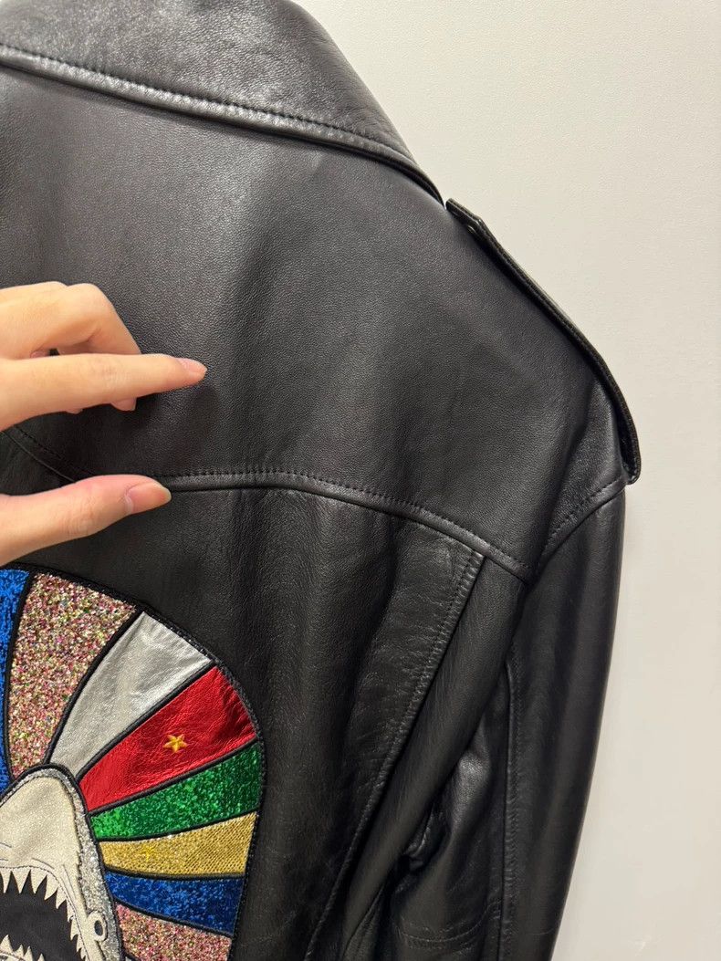 Saint Laurent Shark L01 Leather Jacket-dmc