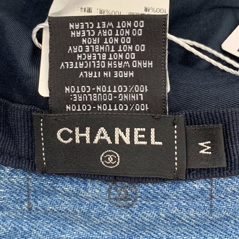 Chanel Chanel Blue Logo Printed Cotton Bucket Hat-dmc Size ONE SIZE - 7 Thumbnail