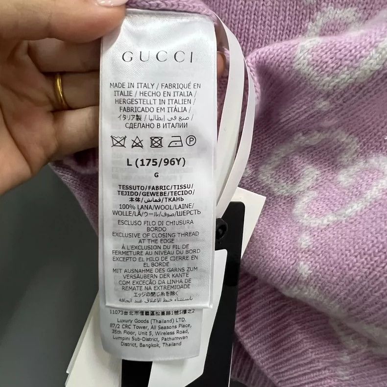 Gucci Gucci Pink Double G Knit Sweater-dmc Size US L / EU 52-54 / 3 - 3 Thumbnail