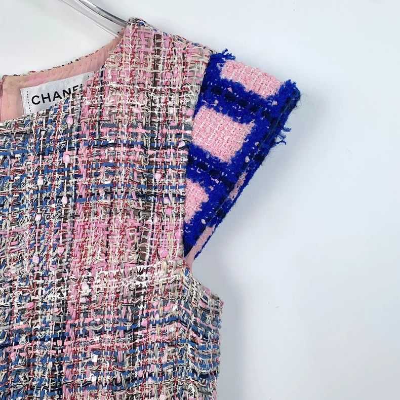 Chanel Colorful Chanel Wool Blend Dress-dmc Size XS / US 0-2 / IT 36-38 - 3 Thumbnail