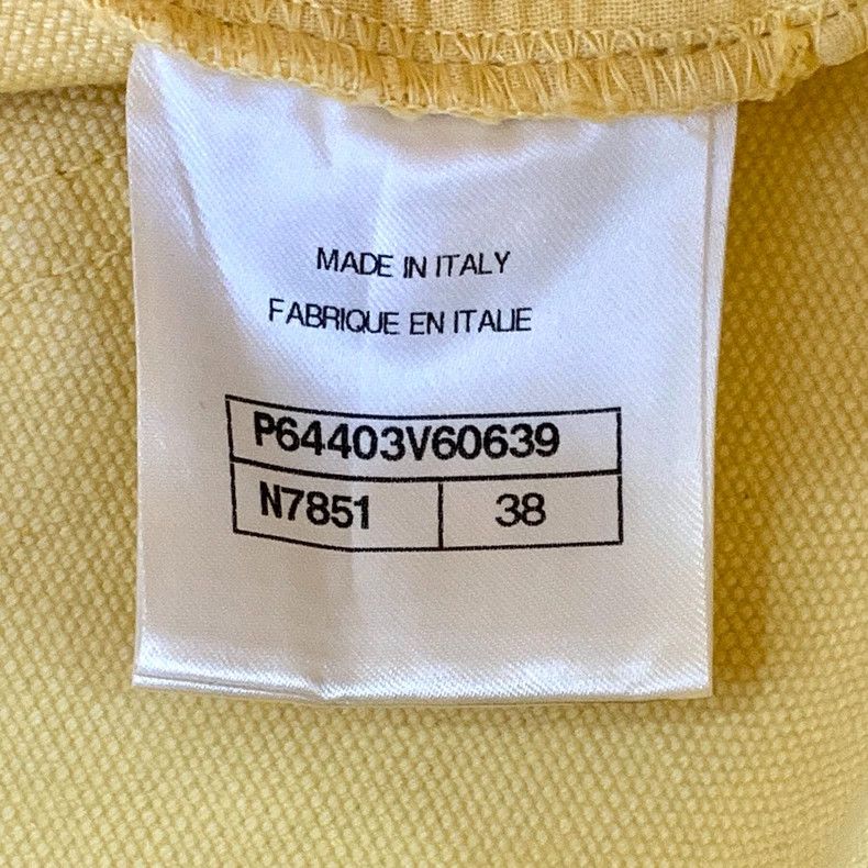 Chanel Yellow Wide-Leg Cotton Pants by Chanel-dmc Size US 38 / EU 54 - 8 Thumbnail