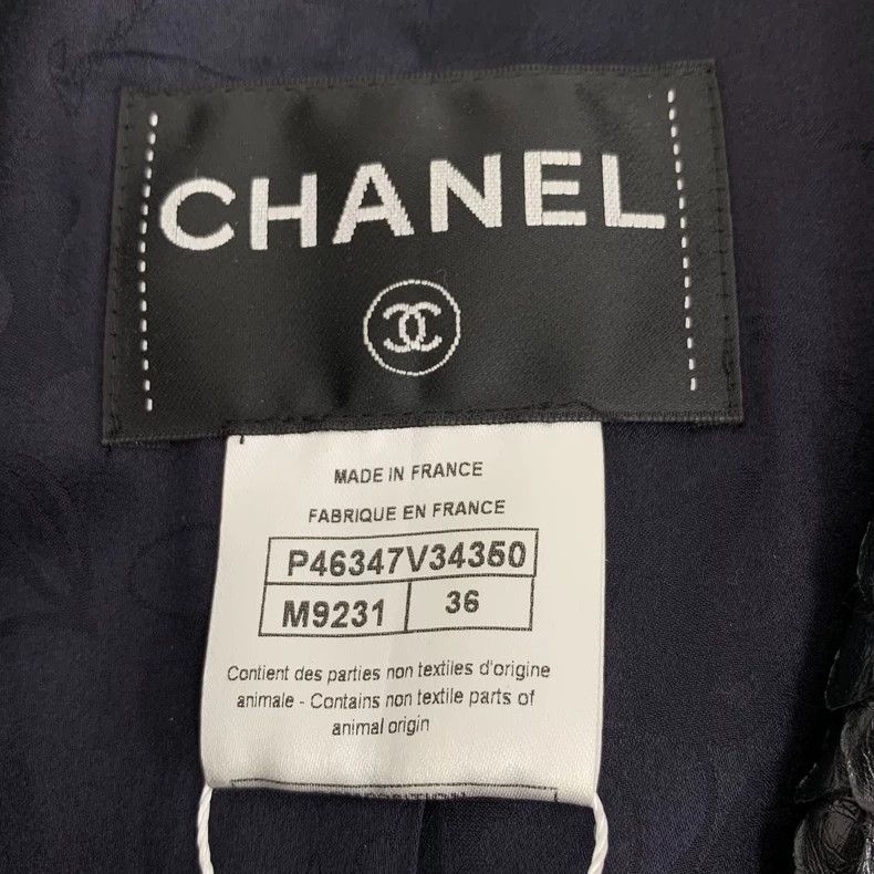 Chanel Chanel Black Plaid Wool Long Coat-dmc Size US XS / EU 42 / 0 - 6 Thumbnail