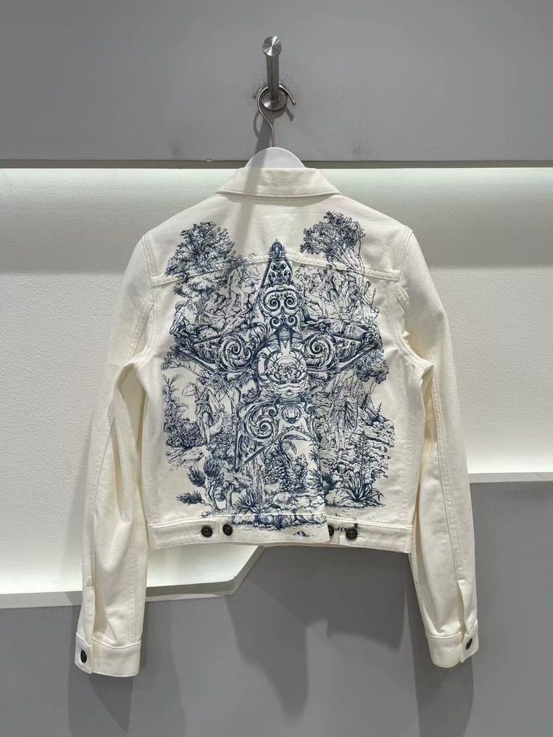 Dior Dior Denim Jacket in Off-White Color-dmc Size US M / EU 48-50 / 2 - 2 Thumbnail