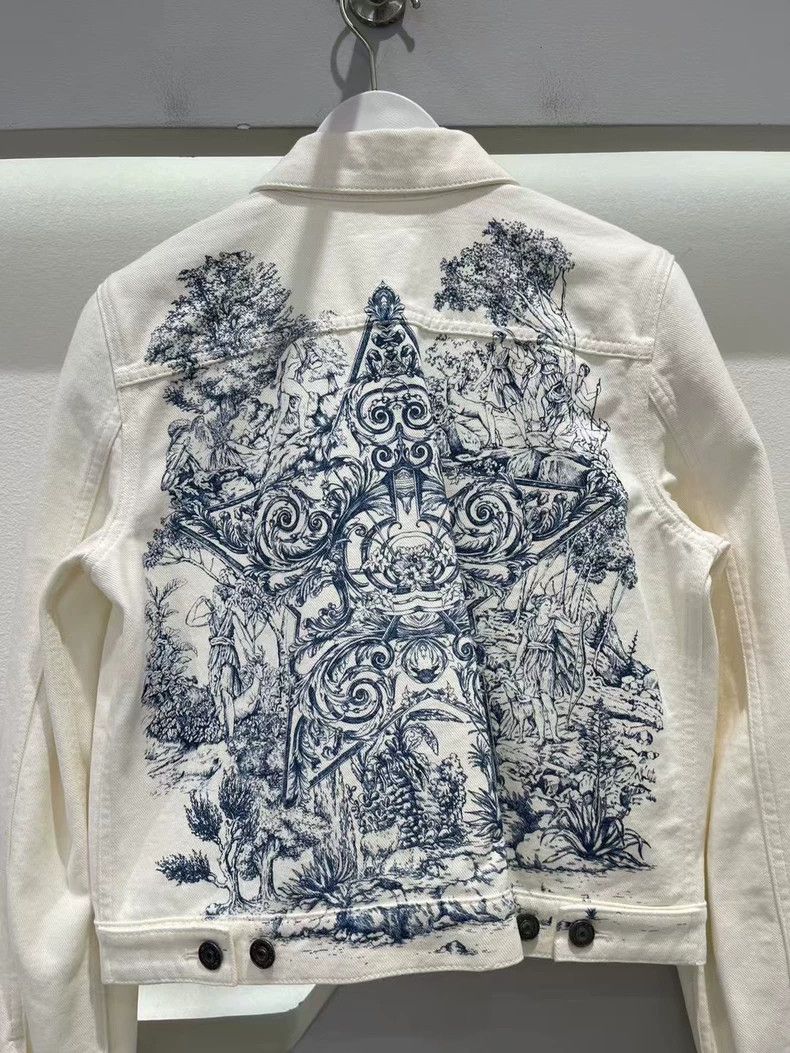 Dior Dior Denim Jacket in Off-White Color-dmc Size US M / EU 48-50 / 2 - 3 Thumbnail