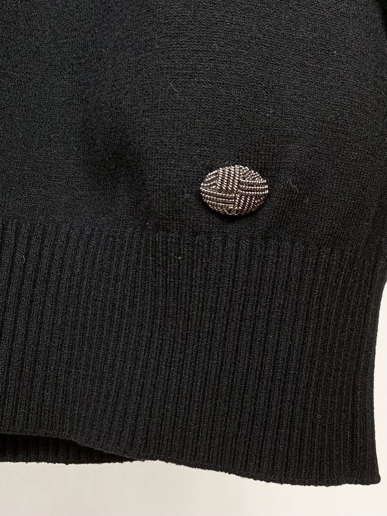 Chanel Black and White Floral Knit Sweater-dmc Size US M / EU 48-50 / 2 - 4 Thumbnail
