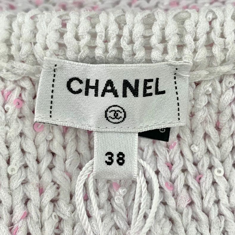Chanel Chanel Pink Sequined Cardigan Sweater-dmc Size US S / EU 44-46 / 1 - 6 Thumbnail