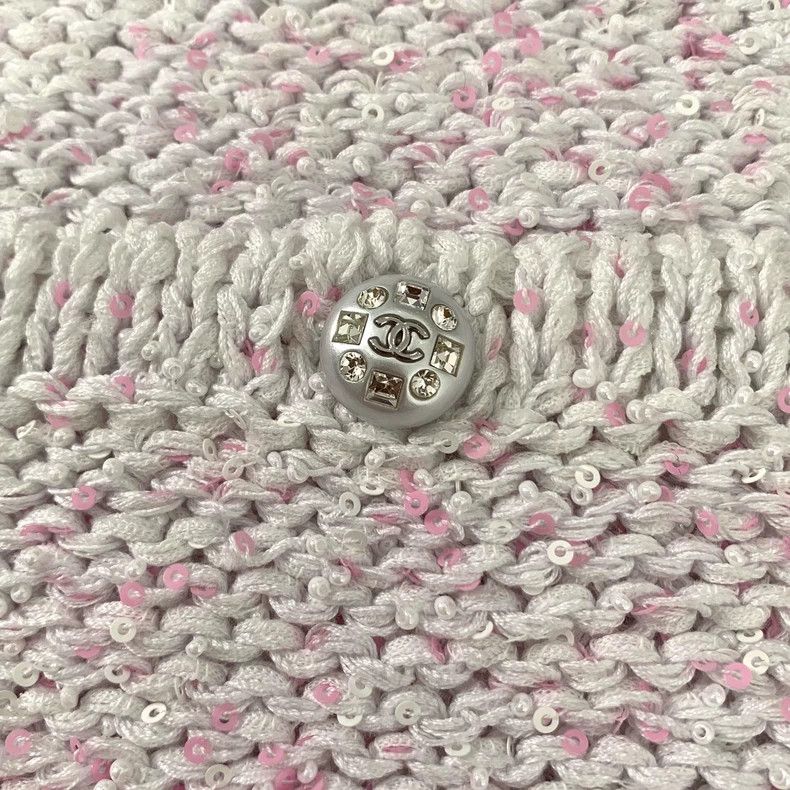 Chanel Chanel Pink Sequined Cardigan Sweater-dmc Size US S / EU 44-46 / 1 - 5 Thumbnail